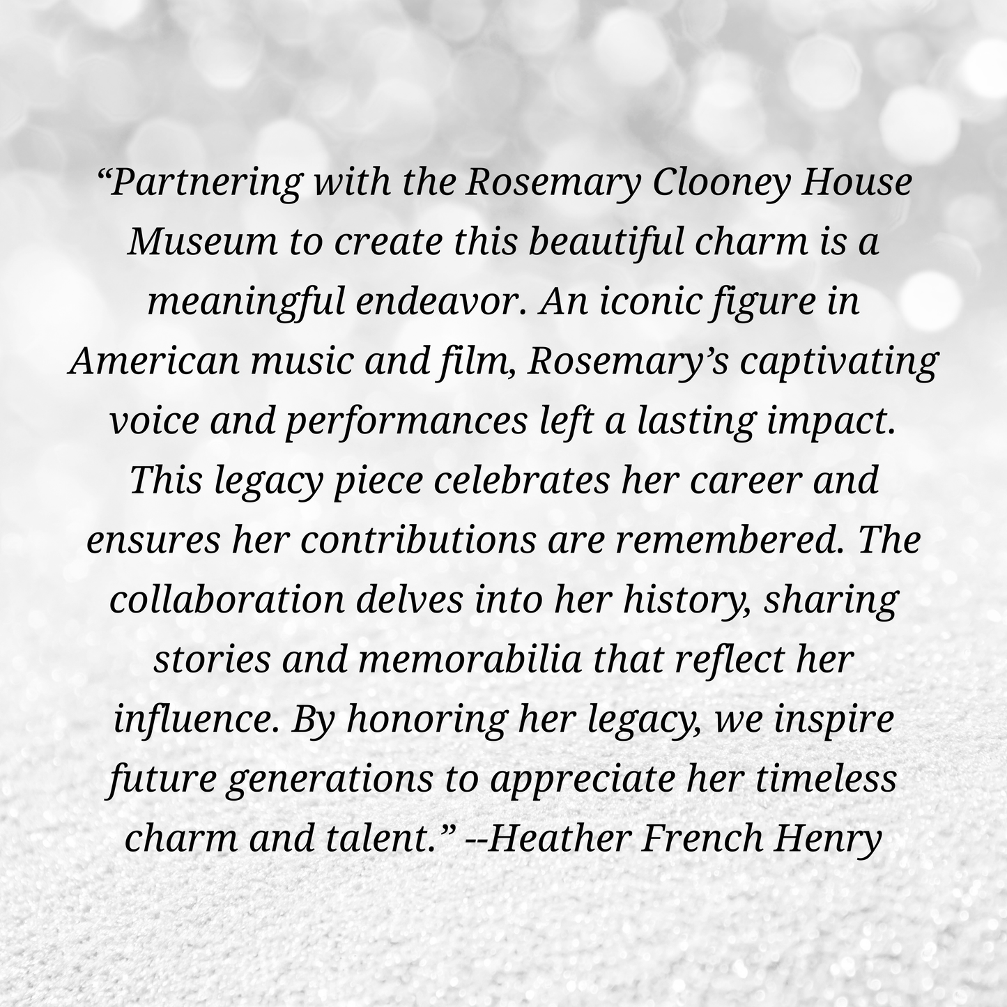 The Rosemary Clooney House Heirloom Charm - Ornament Packaging with FREE GIFT Now through CYBER MONDAY!